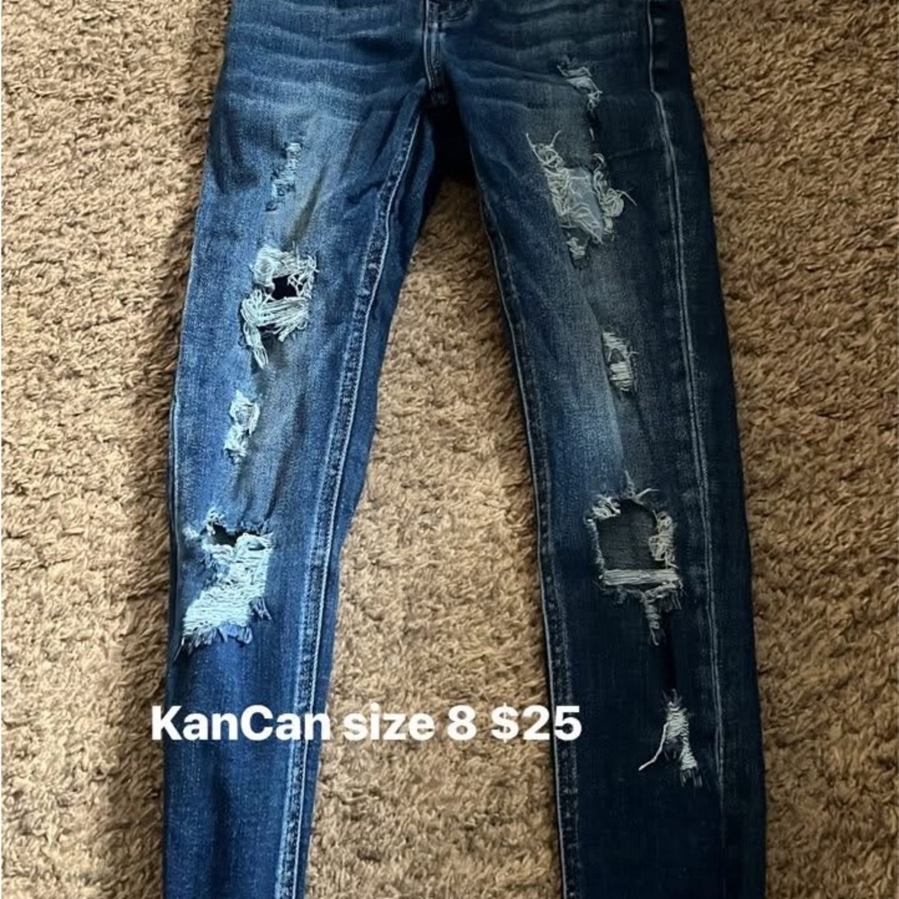 KanCan Blue Distressed Denim Jeans